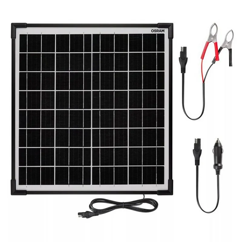 Akce Solární nabíječka autobaterie 20 W OSRAM OSP2000 – IP65, monokrystalické články, 12 V