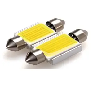 CAN-BUS COB LED sufitová žárovka s chladičem 15 COB LED - délka 42 mm - bílá (1 ks) Autentický