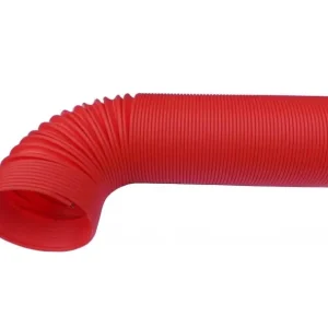 Flexibilní hadice pro sání vzduchu do motoru - průměr 77 mm - červená - 4CAR Cenová Bomba