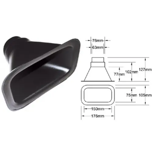 Cenově Výhodný Nasávač vzduchu QSP - 63+76mm universal III.