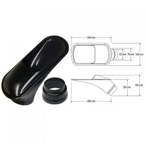 Vysoce Kvalitní Nasávač vzduchu QSP - 63+76mm universal X.
