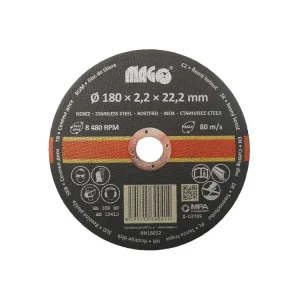 Víkendová Akce Řezný kotouč na nerez 180 x 2,2 x 22,2 mm MAGG