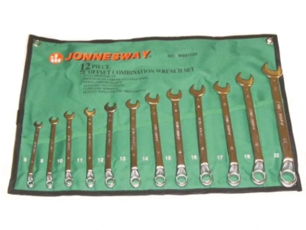 Sada vyhnutých očkoplochých klíčů, 8 - 22 mm, 12 kusů - JONNESWAY W69112S Koupit Online