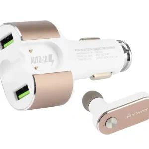 USB nabíječka do auta 12/24V DC 5V 4.2A + bluetooth hands free sluchátko - Myway Víkendová Akce