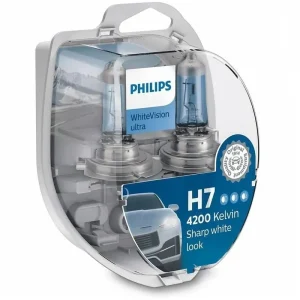 Žárovky H7 Philips WhiteVision ultra + 60% DUO BOX 2 ks + parkovací žárovky W5W Jen Po Omezenou Doba