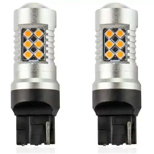 CAN-BUS žárovky T20 WY21W (7440) 24 SMD LED oranžové, AMIO, 2 ks Omezená Nabídka