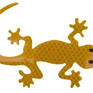 Reflexní samolepka ještěrka GECKO žlutá, COMPASS Nejlepší Cena