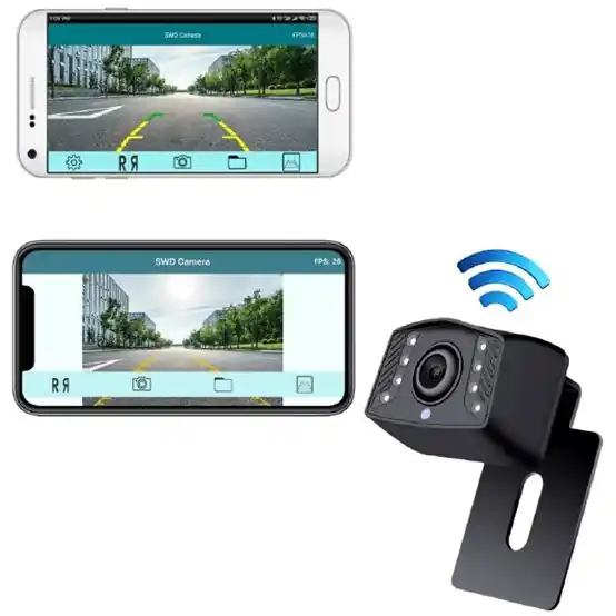 Bezdrátová wi-fi couvací kamera na auto s přehráváním na telefonu - Stualarm CW1-CAM5WIFI Nová Kolekce
