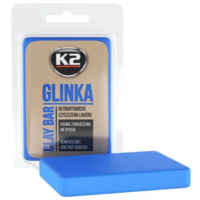 Vrácení Zdarma CLAY BAR kostka K2 pro odstranění povrchových nečistot laku, 60G