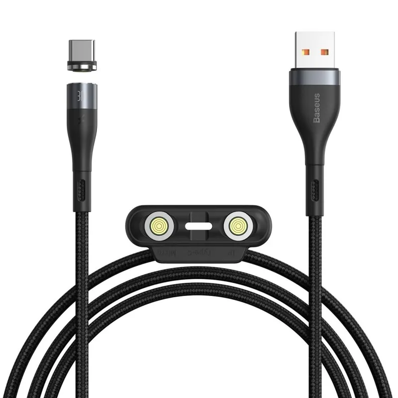 Nabíjecí magnetický USB kabel 3 in 1 pro Apple 8 pin / micro USB / micro USB-C - Baseus Přímo Od Výrobce