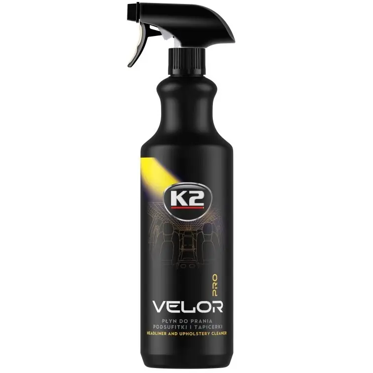 Čistič interiérových stropnic a čalounění v autě K2 VELOR PRO, 1000 ml Nejlepší Volba