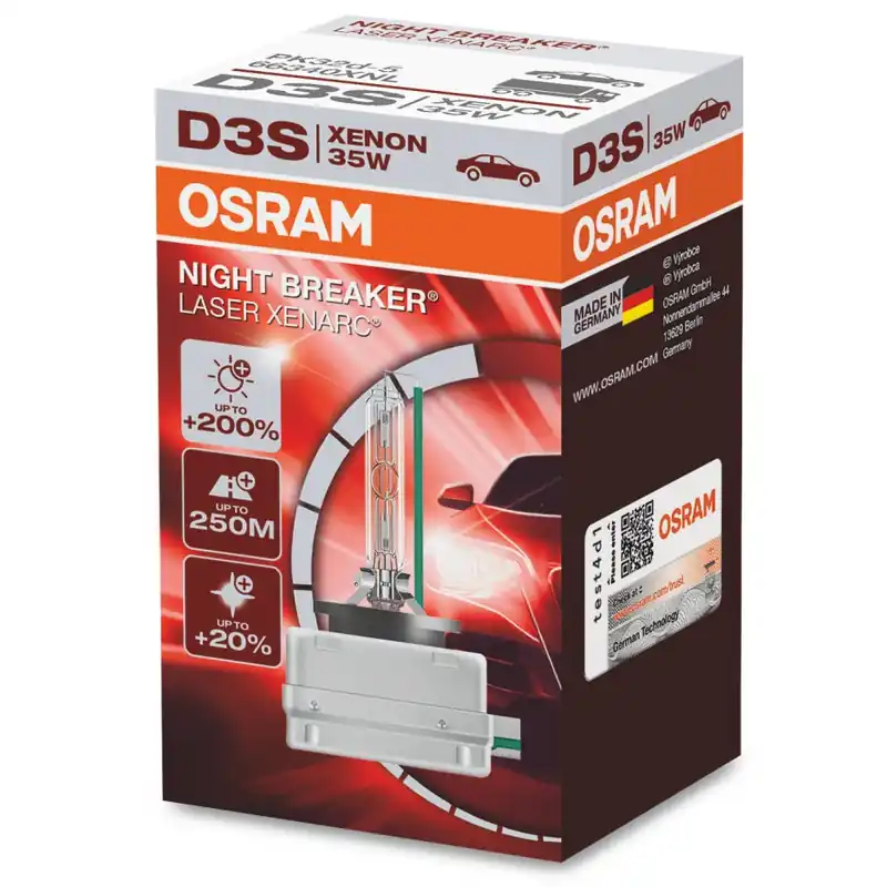 Aktuální Xenonová výbojka D3S OSRAM NIGHT BREAKER LASER + 200% - 66340XNN