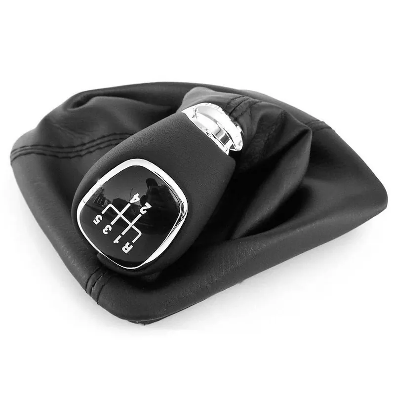 Sleva Řadící páka Škoda Octavia II (2004 - 2013) 5 rychlostí, koženková, DESIGN OCTAVIA 3