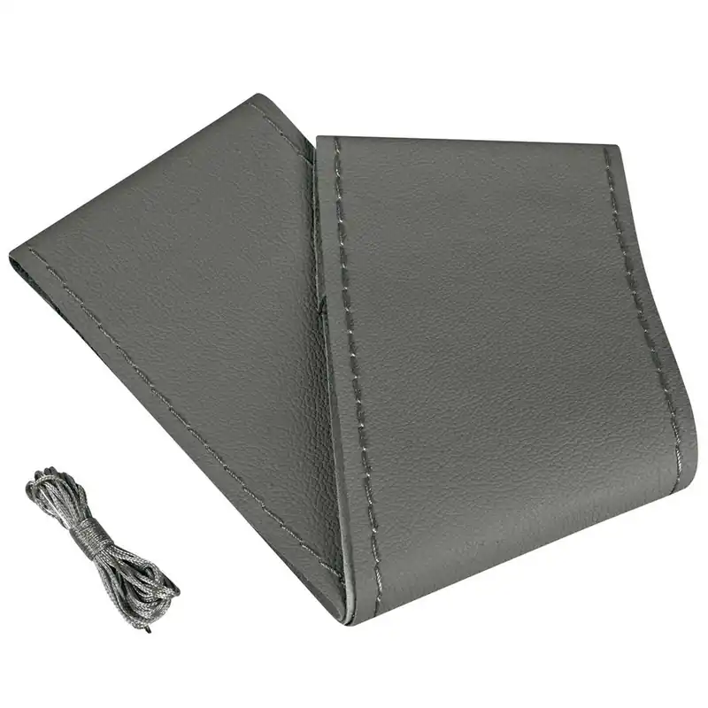 Aktuální Kožený potah volantu 37-39 cm, šedý LAMPA STANDARD LEATHER