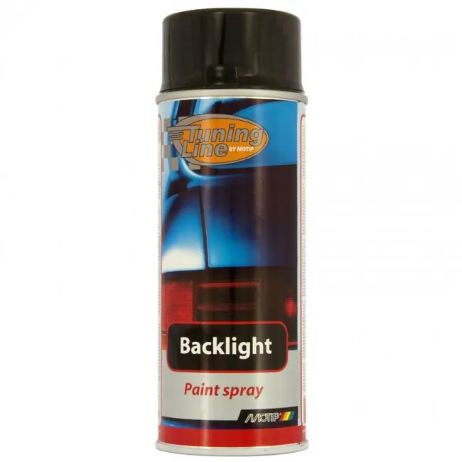 Barva, černý sprej na zatmavení světel MOTIP BACKLIGHT, 400 ml Tovární Cena