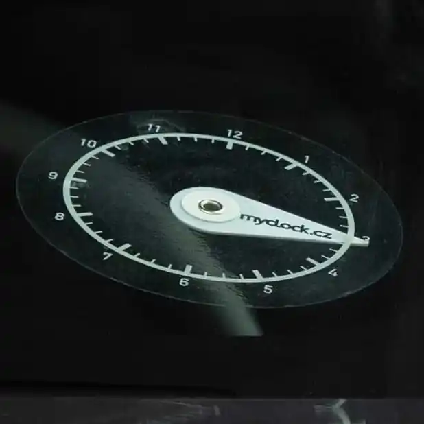 Parkovací hodiny do auta ve formě nálepky (10 x 10 cm) - myclock Nejlepší Volba