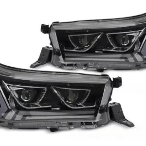 Poslední Šance Toyota Hilux 2016-2020 - Přední TUBE LED světla černá