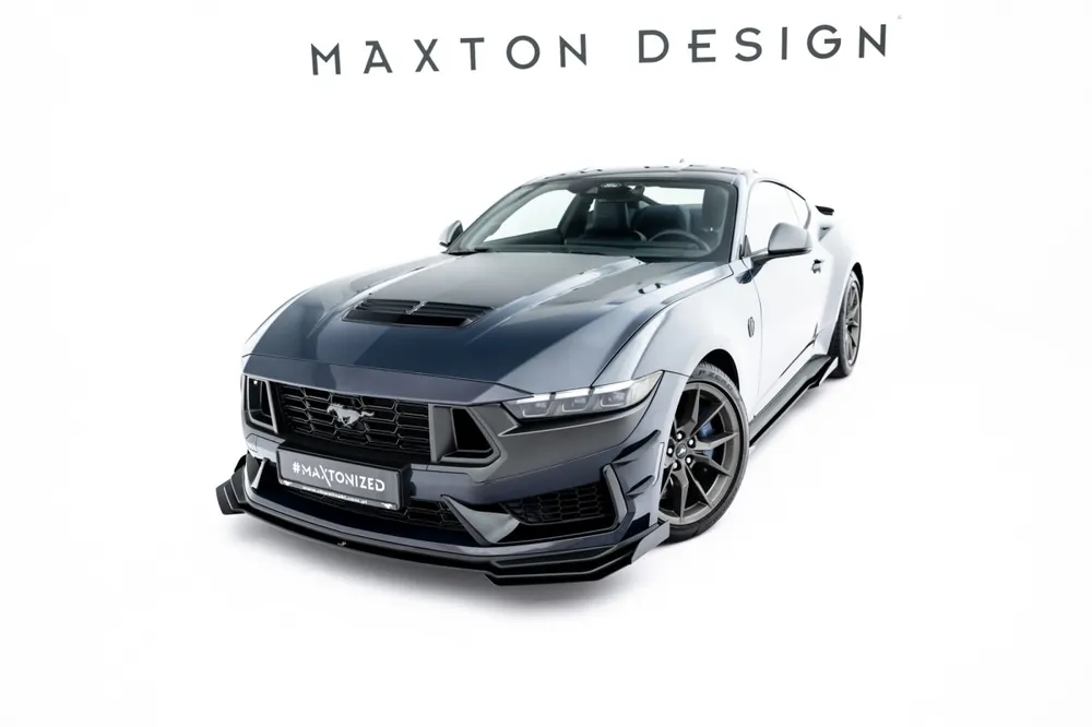 Ford Mustang Dark Horse Mk7, "Street Pro" spoiler pod přední nárazník s křidélky, Maxton Design Objednat Nyní