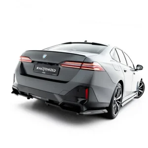 Bezpečná Platba BMW řada 5 G60/G61 M-Pack včetně i5, středový spoiler pod zadní nárazník s žebrováním v.1, Maxton design