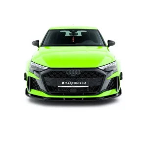 Audi RS3 Sportback 8Y Facelift, spoiler pod přední nárazník ver. 3, Maxton design Omezená Nabídka
