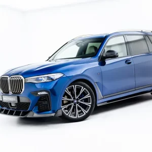 Značkový BMW X7 G07 M-Pack, karbonové difuzory pod boční prahy, Maxton Design