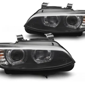BMW řady 3 E92/E93 2006-2010 - přední XENONOVÁ světla se žlutým LED DRL černá Expresní Doručení