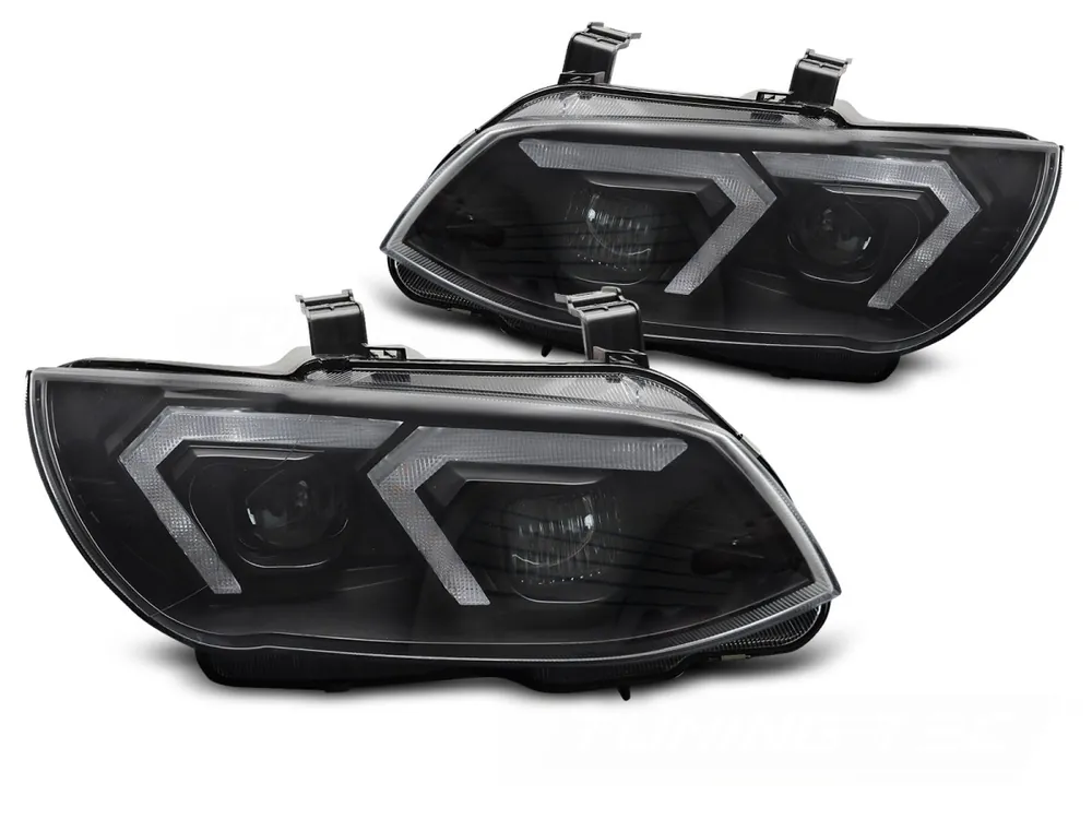Přímo Od Výrobce BMW řady 3 E92/E93 LCI 2010-2013 - přední XENONOVÁ světla se žlutým LED DRL černá