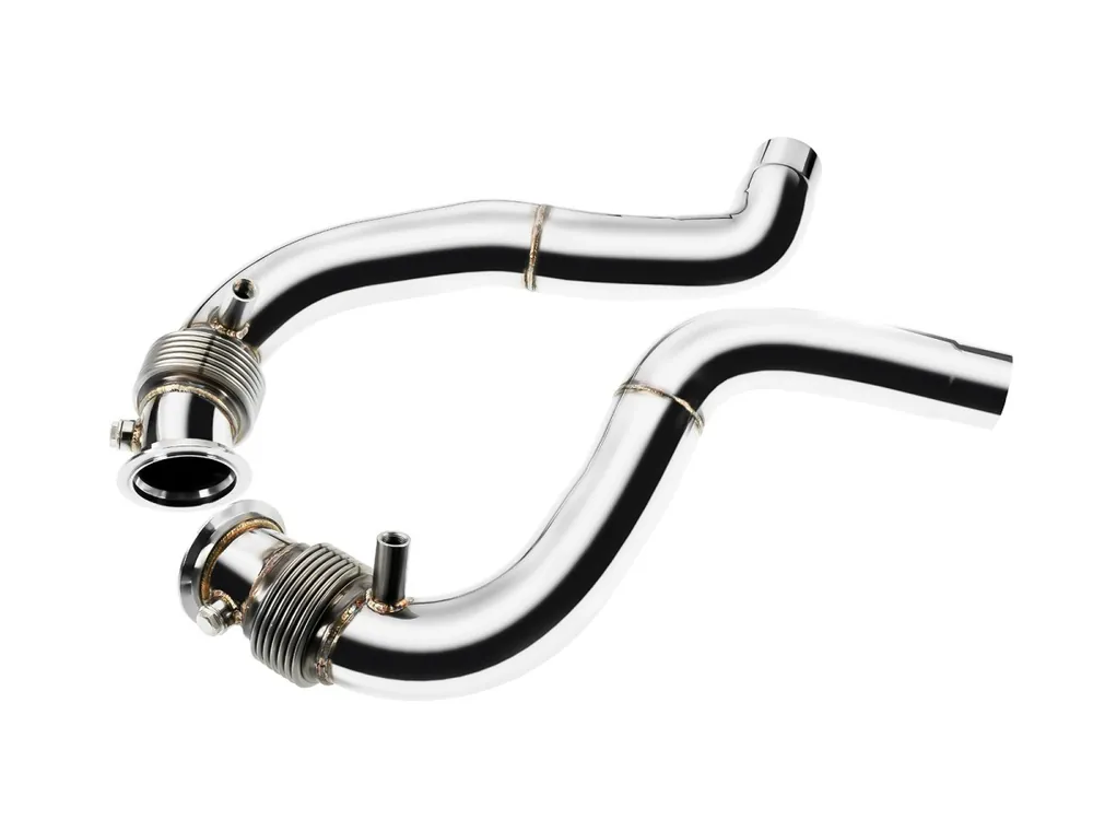 Nerezová downpipe pro BMW F07 550i/550ix 4.4L N63B 2013-2017 Aktuální