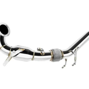 Nerezová downpipe pro Seat Leon Cupra Mk3 1.8 TSI 2013- +silencer Expresní Doručení