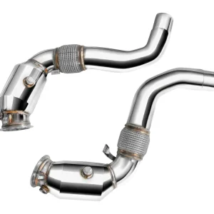 Expresní Doručení Nerezová downpipe pro BMW X5 F15 50ix 4.0l/4.4l N63B 2015+ se sportovním katalyzátorem