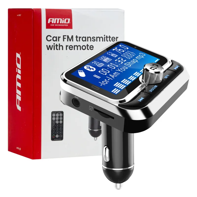 FM transmitter s ovladačem a 2x USB-A 12/24V Časově Omezené